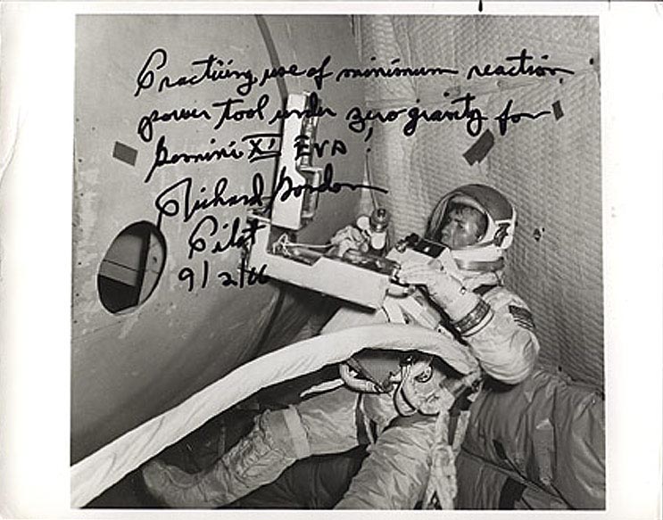 Astronaut Richard Gordon Signed & Inscribed Photograph