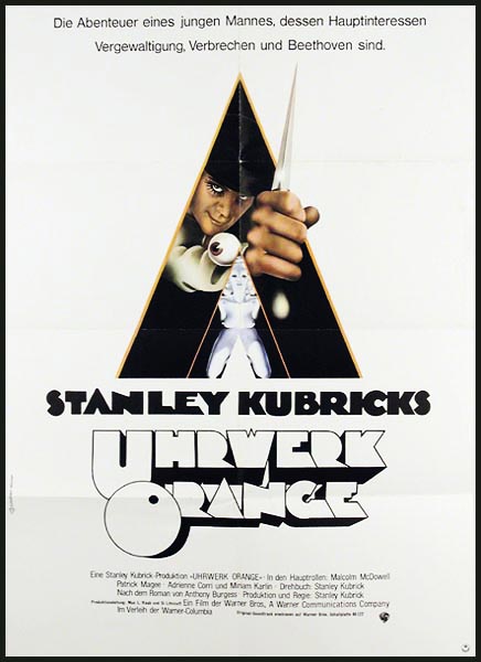 A Clockwork Orange Original German Movie Poster (34 X 23)