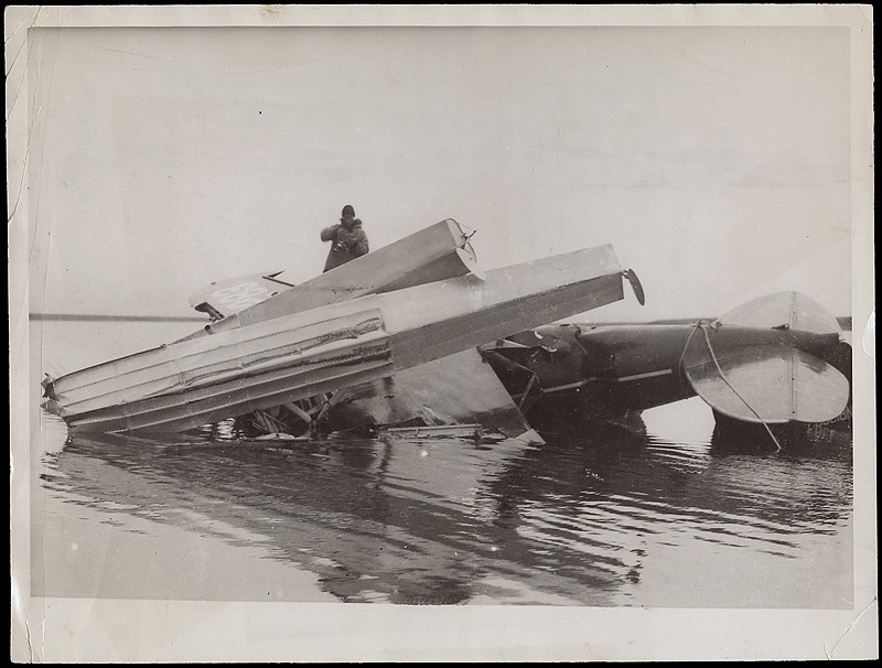 Will Rogers Fatal Plane Crash Original Wire Photograph