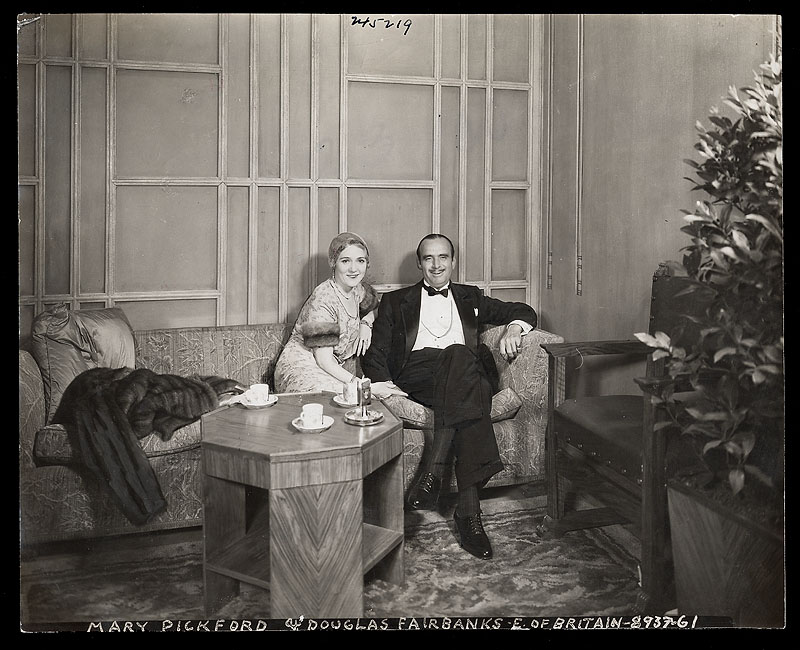 Mary Pickford and Douglas Fairbanks Original Wire Photograph
