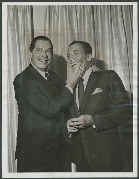 Milton Berle & Ed Sullivan Original Wire Photograph