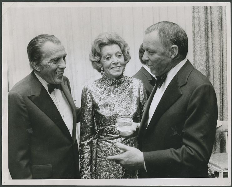 Frank Sinatra and Ed Sullivan Original Wire Photograph