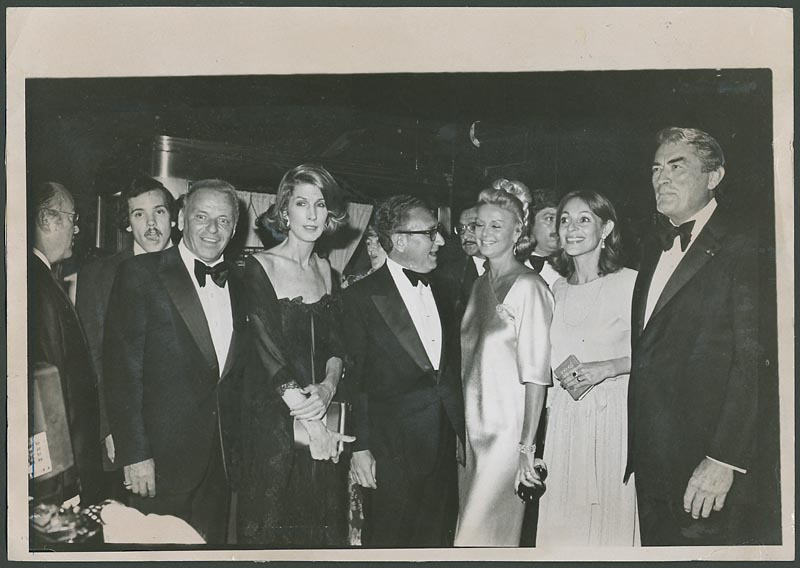 Frank & Barbara Sinatra, Henry & Nancy Kissinger and Gregory & Veronique Peck Original Photograph
