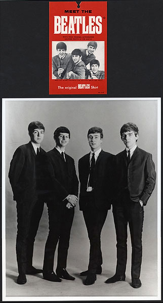 Beatles Original Souvenir T-Shirt Card and Photograph