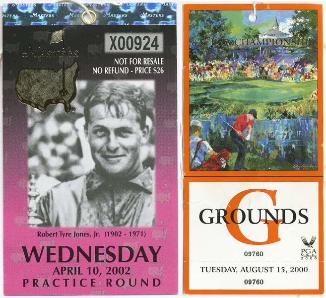 Tiger Woods Original Championship Tournament Pass Collection