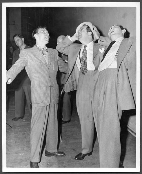 Frank Sinatra and Phil Silvers Original Wire Photograph