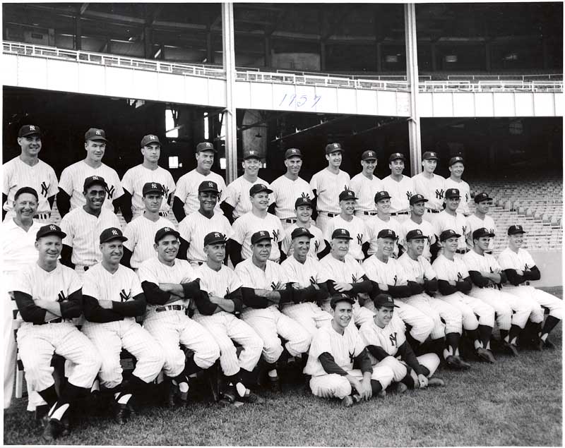 1957 New York Yankees Original Photograph Ex-Jim Turner (14 x 11)