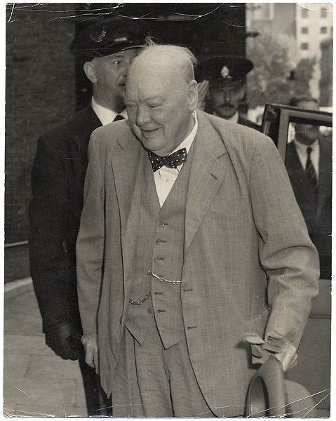 Winston Churchill Original Wire Photograph