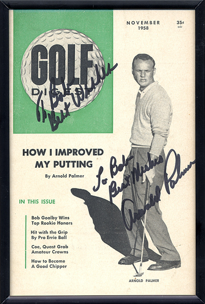 Arnold Palmer Signed & Inscribed Golf Digest Magazine