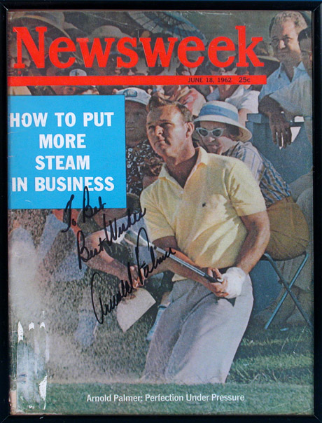 Arnold Palmer Signed & Inscribed Newsweek Magazine 