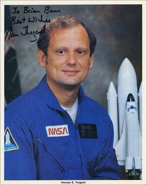 Astronaut Norman Thagard Signed & Inscribed NASA Publicity Photograph