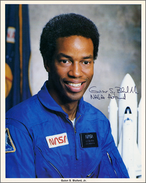 Astronaut Guion S. Bluford, Jr. Signed Official NASA Photograph
