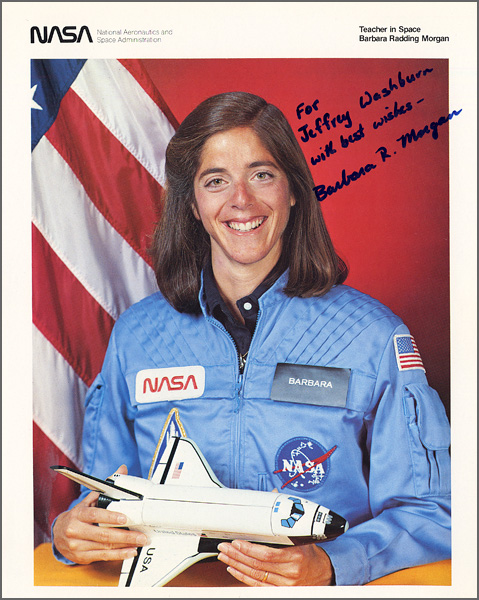 SOLD Astronaut Barbara R. Morgan Signed & Inscribed Official NASA Photograph