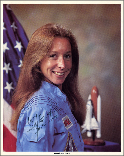 Astronaut Marsha S. Ivins Signed & Inscribed Official NASA Photograph