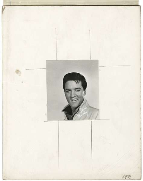 Elvis Presley Vintage Exhibit Card “Proof” Artwork