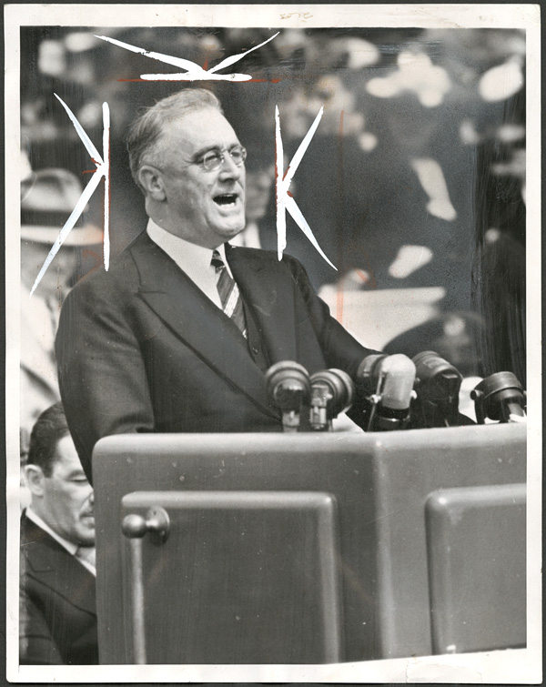 President Franklin D. Roosevelt 1939 World's Fair Original Wire Photograph