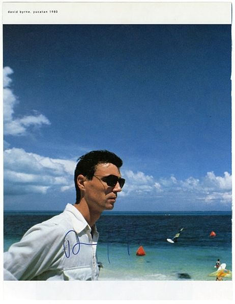 David Byrne Signed Photographic Print 