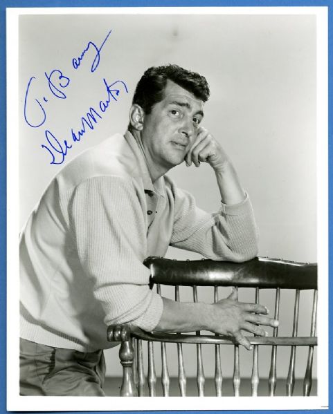 Dean Martin Signed and Inscribed Photograph