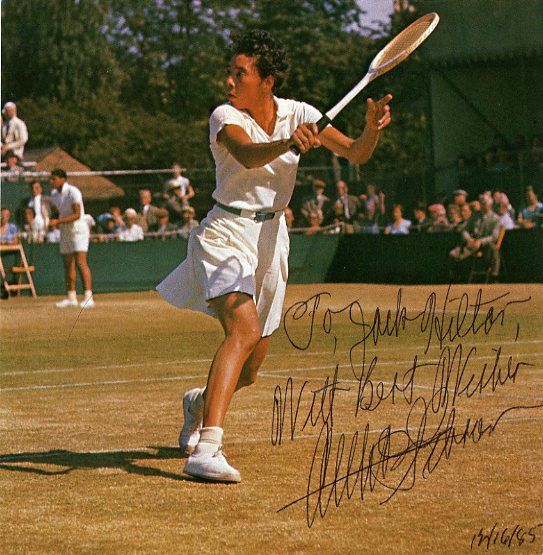 Althea Gibson Signed Magazine Page