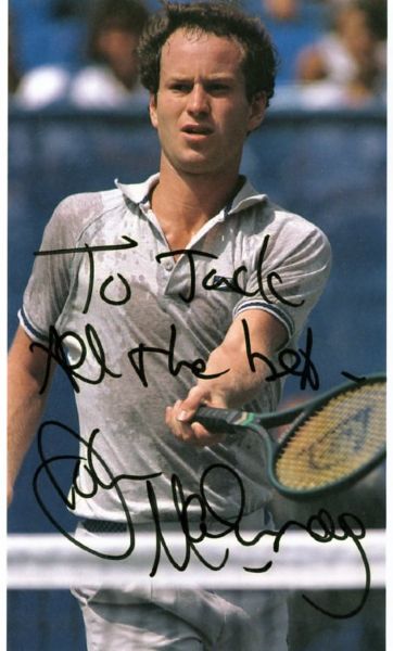 John McEnroe Signed & Inscribed Magazine Picture