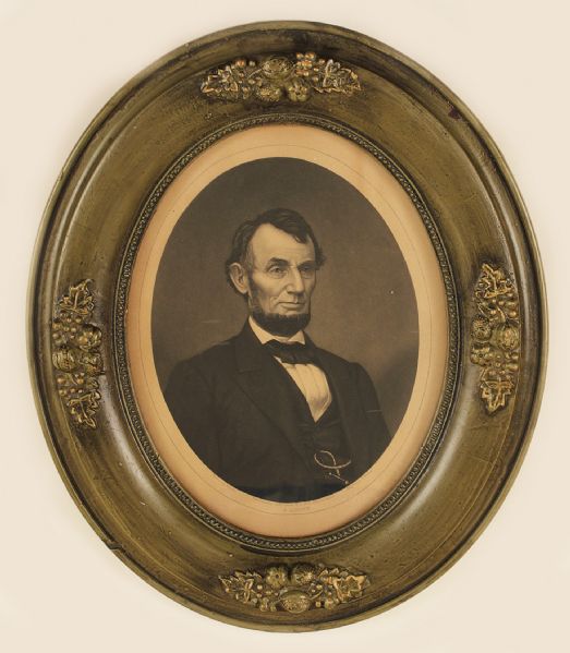 SOLD 1860’s Abraham Lincoln Original Brady Photographic Print Engraving