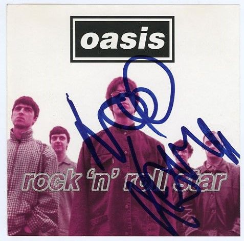 Oasis Signed (Noel and Liam Gallagher) Rock 'N' Roll Star CD