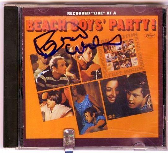 Beach Boys (Brian Wilson) Signed Beach Boys' Party CD