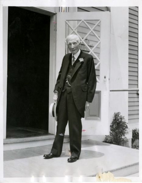 1932 John D. Rockefeller Business Magnate Standard Oil Company Original Wire Photograph