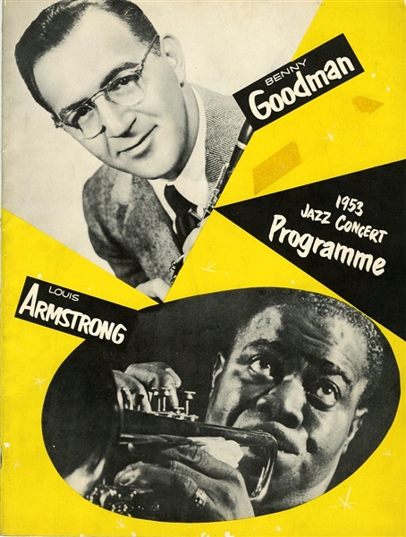 1953 Louis Armstrong and Benny Goodman Jazz Concert Program