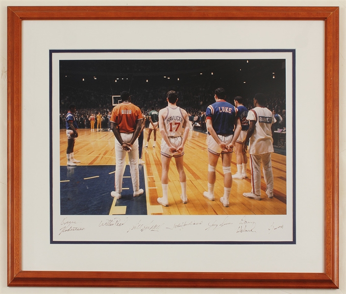 1968 NBA All-Star Game Photograph Signed by 7 All-Stars