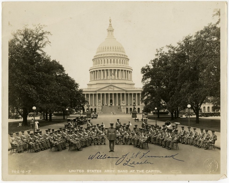 Historic US Army Band Signed Photograph At Capitol