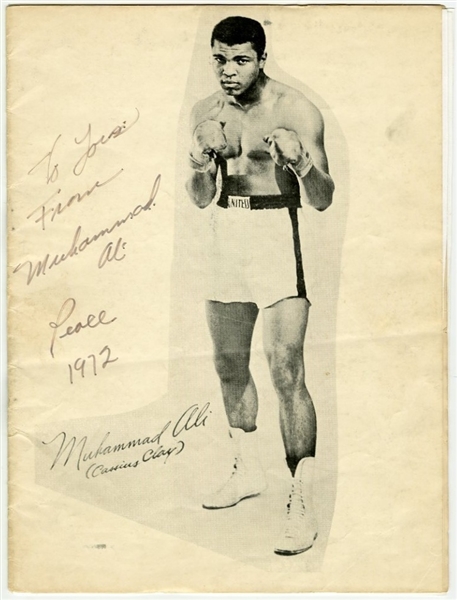 Rare Muhammad Ali Signed and Inscribed Souvenir Program