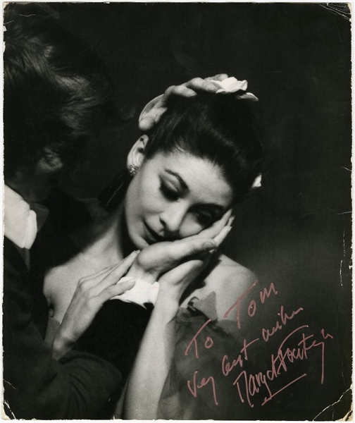 Margot Fonteyn Signed & Inscribed Original (10 x 12) Photograph