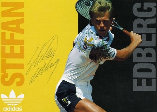 Stefan Edberg Signed Tennis Postcard