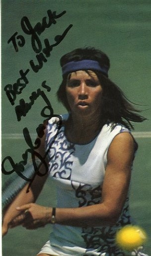 Rosemary Casals Signed & Inscribed Tennis Postcard