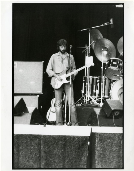 Eric Clapton Original Oversized Photograph (9.5 x 12) Taken by Simon Fowler