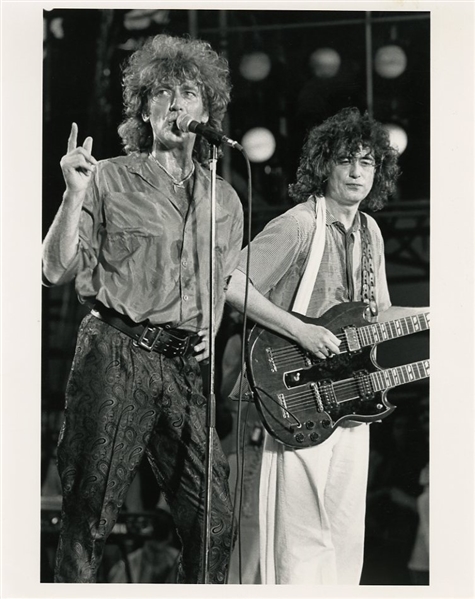 1980’s Original Led Zeppelin Photograph - Robert Plant & Jimmy Page   