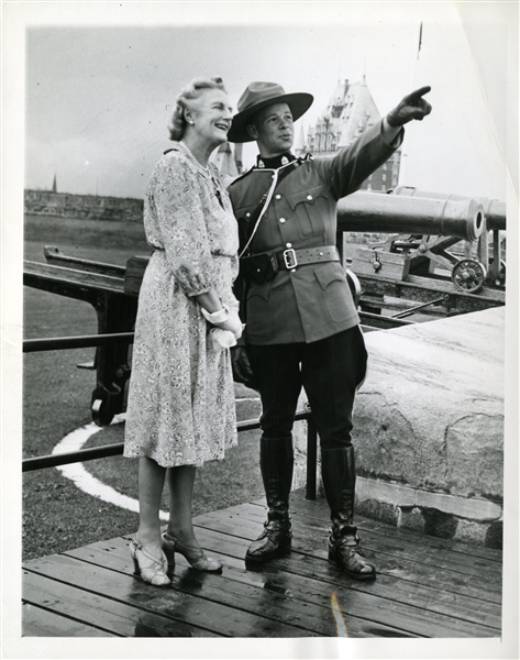 Mrs. Winston Churchill Original Photograph Visiting Quebec (1943)