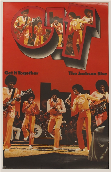 1973 Jackson 5 Promotional Poster For Album “G.I.T.” (Get It Together)