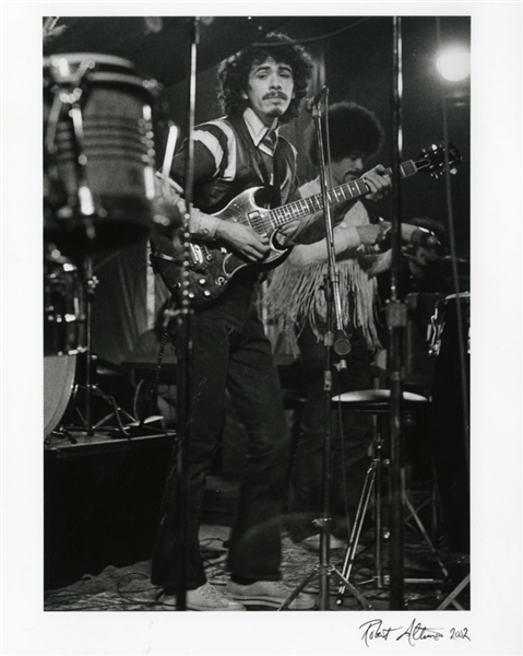 Carlos Santana Photograph Signed by Photographer Robert Altman 