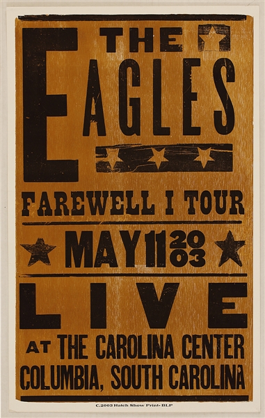 Eagles Farewell I Tour Original 2003 Concert Poster
