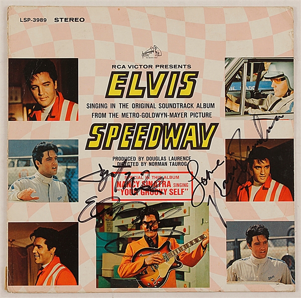 Elvis Presley and Nancy Sinatra Signed Speedway Album