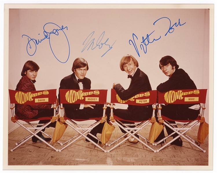 Monkees Original Photograph Signed by 3