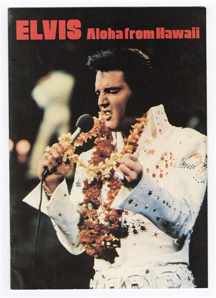 Elvis Presley Original Aloha From Hawaii Souvenir Photo Program