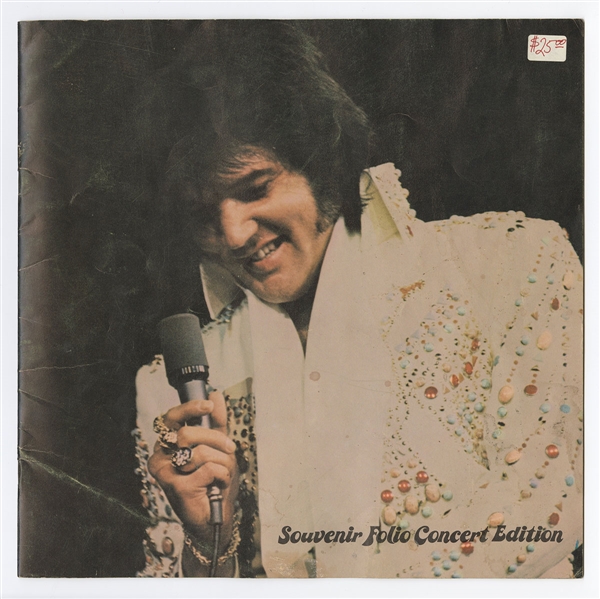 Elvis Presley Original Souvenir Folio Concert Edition Program