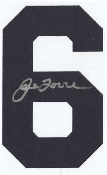 Joe Torre Signed Number 6