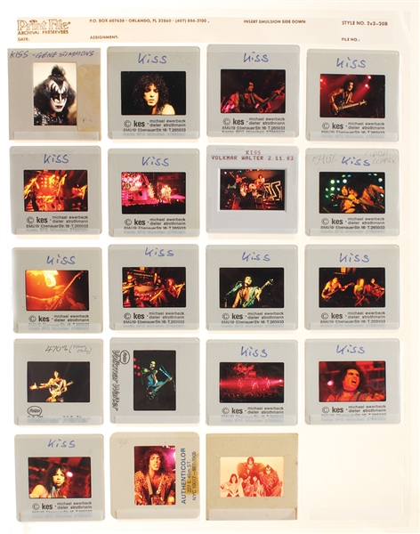 KISS Original Archive of Concert Negative Slides