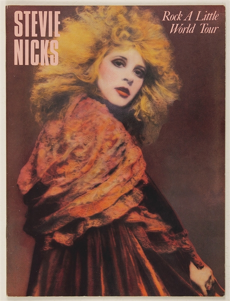Stevie Nicks Original Rock A Little World Tour Concert Program From the Herbert Worthington Estate