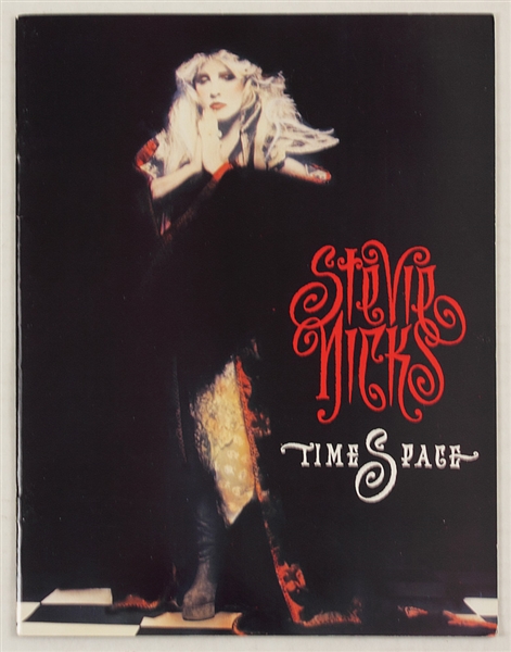 Stevie Nicks Time Space Original Concert Program From The Herbert Worthington Estate