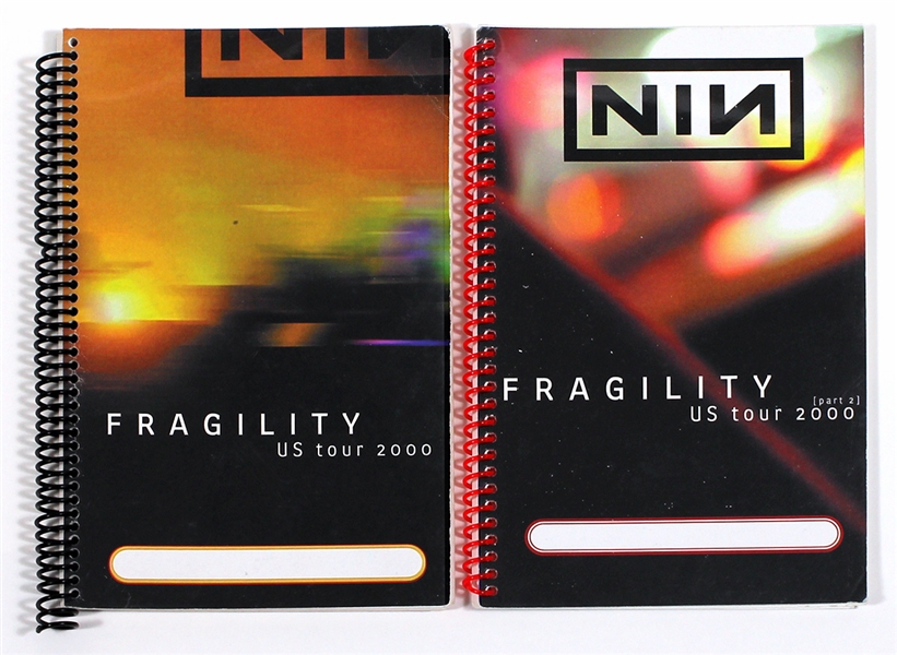 Nine Inch Nails Trent Reznor's Original Fragility2000 U.S. Tour Books (2)